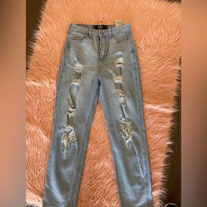 Hollister Light Blue Distressed Skinny Jeans
